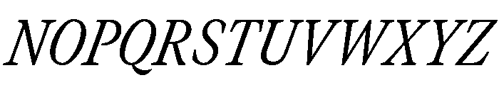 GTCanon MNarrowRegularItalic Font UPPERCASE