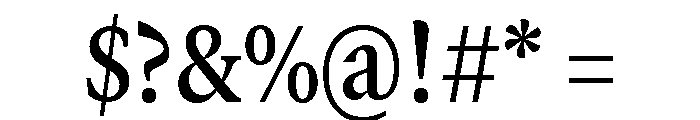 GTCanon MNarrowSemibold Font OTHER CHARS