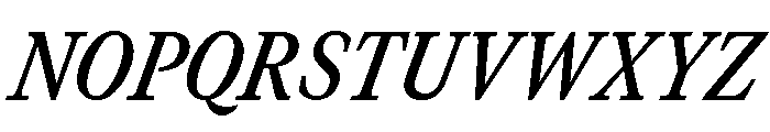 GTCanon MNarrowSemiboldItalic 2 Font UPPERCASE