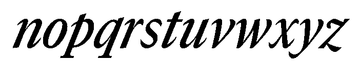 GTCanon MNarrowSemiboldItalic 2 Font LOWERCASE