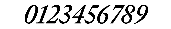 GTCanon MNarrowSemiboldItalic Font OTHER CHARS