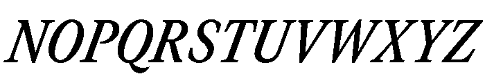 GTCanon MNarrowSemiboldItalic Font UPPERCASE