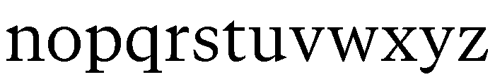 GTCanon MRegular 2 Font LOWERCASE