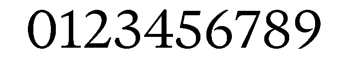 GTCanon MRegular Font OTHER CHARS