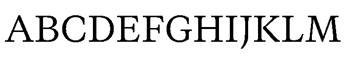 GTCanon MRegular Font UPPERCASE