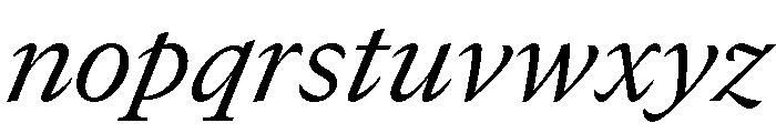 GTCanon MRegularItalic 2 Font LOWERCASE