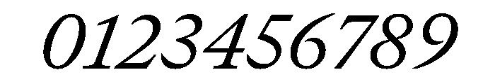 GTCanon MRegularItalic Font OTHER CHARS