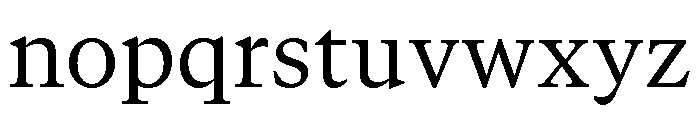 GTCanon MRegular Font LOWERCASE