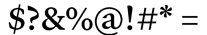 GTCanon MSemibold Font OTHER CHARS