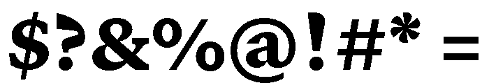 GTCanon SBlack Font OTHER CHARS