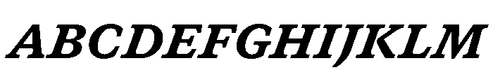 GTCanon SBlackItalic 2 Font UPPERCASE