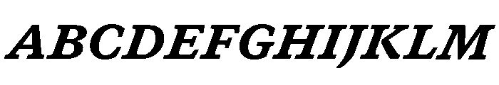 GTCanon SBlackItalic Font UPPERCASE