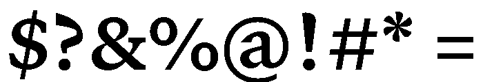 GTCanon SBold Font OTHER CHARS