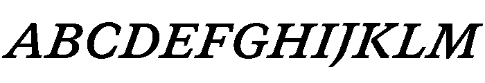 GTCanon SBoldItalic 2 Font UPPERCASE