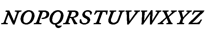 GTCanon SBoldItalic Font UPPERCASE