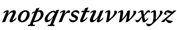 GTCanon SBoldItalic Font LOWERCASE