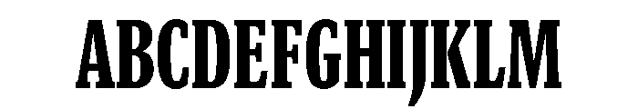GTCanon SCondensedBlack 2 Font UPPERCASE