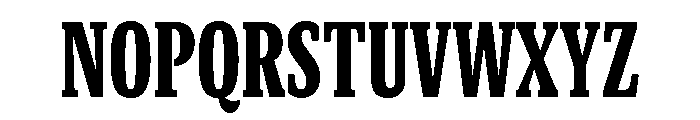GTCanon SCondensedBlack 2 Font UPPERCASE