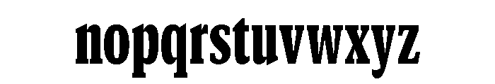 GTCanon SCondensedBlack 2 Font LOWERCASE