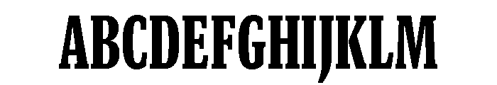 GTCanon SCondensedBlack Font UPPERCASE