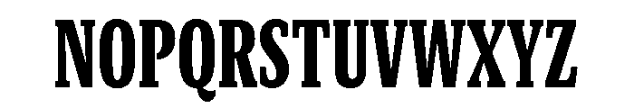 GTCanon SCondensedBlack Font UPPERCASE