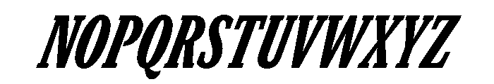 GTCanon SCondensedBlackItalic Font UPPERCASE