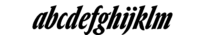 GTCanon SCondensedBlackItalic FONT
