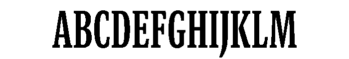 GTCanon SCondensedBold Font UPPERCASE
