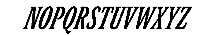 GTCanon SCondensedBoldItalic Font UPPERCASE