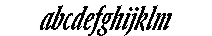 GTCanon SCondensedBoldItalic FONT