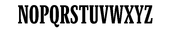 GTCanon SCondensedHeavy Font UPPERCASE