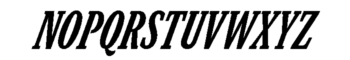 GTCanon SCondensedHeavyItalic 2 Font UPPERCASE
