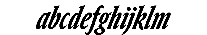 GTCanon SCondensedHeavyItalic 2 FONT
