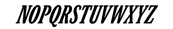 GTCanon SCondensedHeavyItalic Font UPPERCASE
