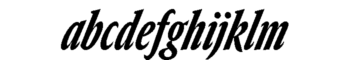 GTCanon SCondensedHeavyItalic FONT