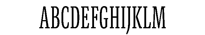 GTCanon SCondensedLight 2 Font UPPERCASE