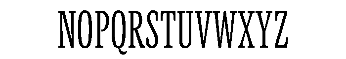 GTCanon SCondensedLight Font UPPERCASE
