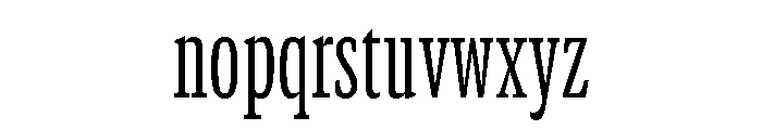 GTCanon SCondensedLight Font LOWERCASE