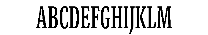 GTCanon SCondensedMedium Font UPPERCASE