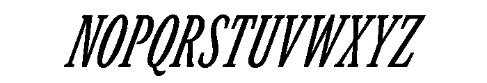 GTCanon SCondensedMediumItalic Font UPPERCASE