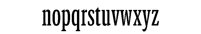 GTCanon SCondensedMedium Font LOWERCASE