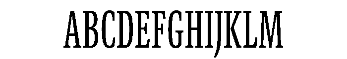 GTCanon SCondensedRegular 2 Font UPPERCASE