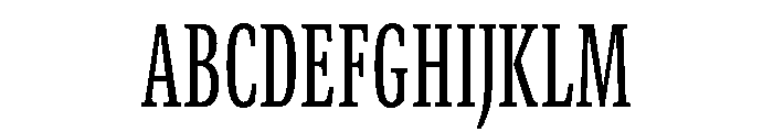GTCanon SCondensedRegular Font UPPERCASE