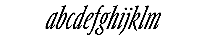 GTCanon SCondensedRegularItalic 2 FONT
