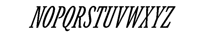 GTCanon SCondensedRegularItalic Font UPPERCASE