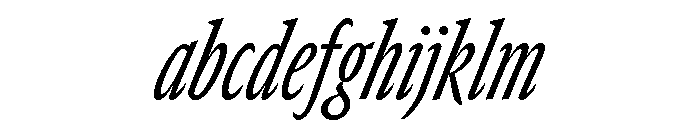 GTCanon SCondensedRegularItalic FONT