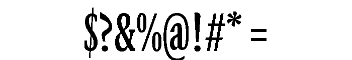 GTCanon SCondensedSemibold 2 Font OTHER CHARS