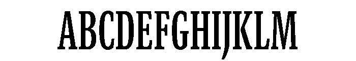 GTCanon SCondensedSemibold 2 Font UPPERCASE
