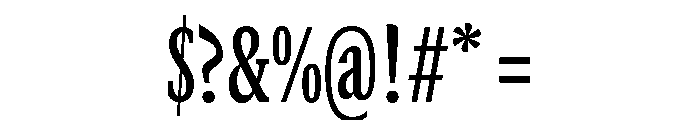 GTCanon SCondensedSemibold Font OTHER CHARS