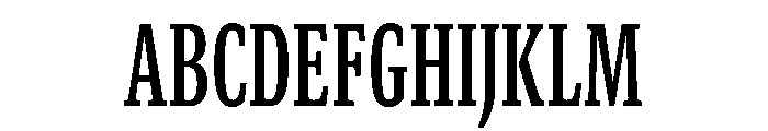 GTCanon SCondensedSemibold Font UPPERCASE